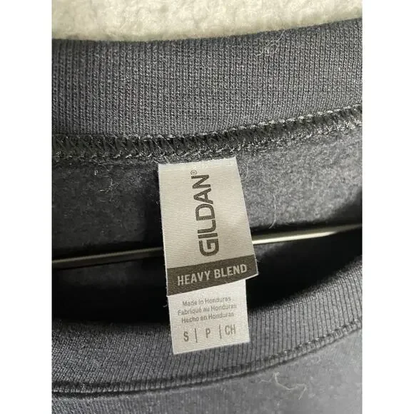 Spooky Ghost Sweatshirt Black Pink Pullover Crewneck Cute Halloween Fall Sweater - Picture 4 of 8